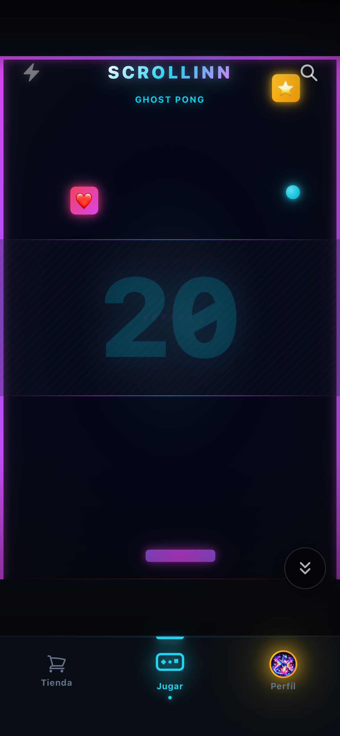 Scrollinn.gg — minijuego Ghost Pong